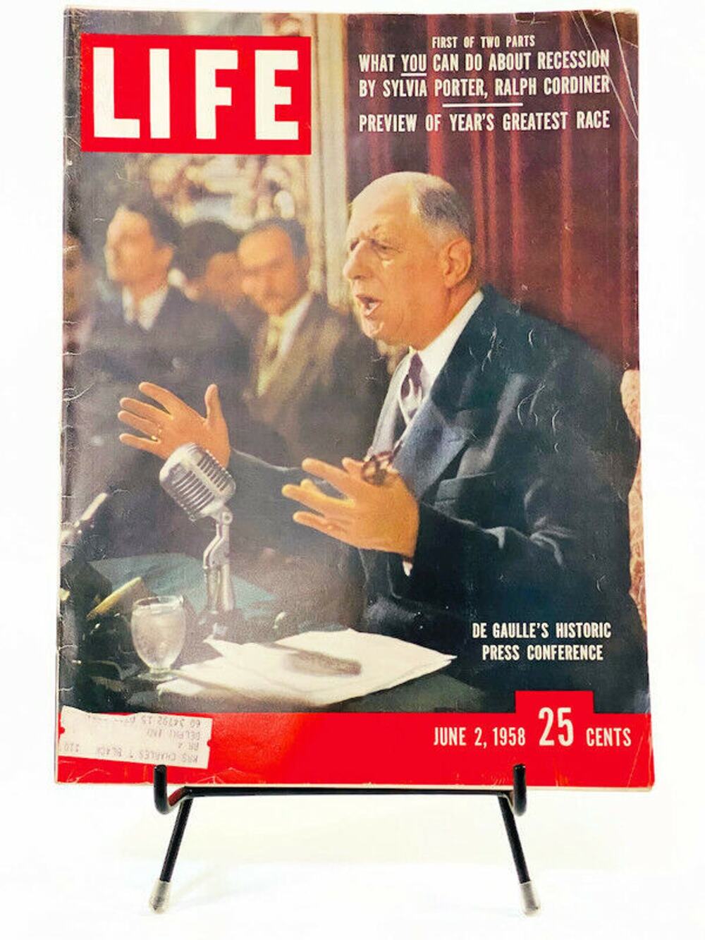 LIFE Magazine June 2 1958 Charles de Gaulle Historic Press Conference